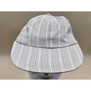 Womens Izod Hat Vintage Golf Beige Colored Stripes‎ Cap